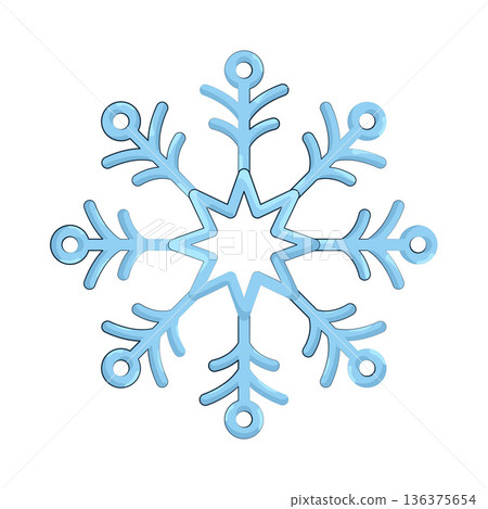 Illustration of snowflake Illustration of snowflake 136375654
