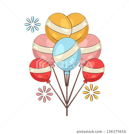 Illustration of balloon Illustration of balloon 136375658