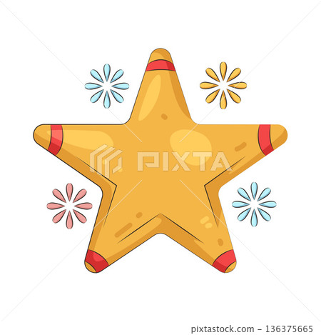Illustration of star Illustration of star 136375665