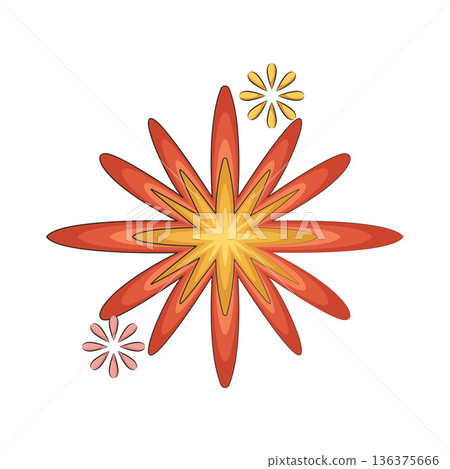 Illustration of fireworks  136375666