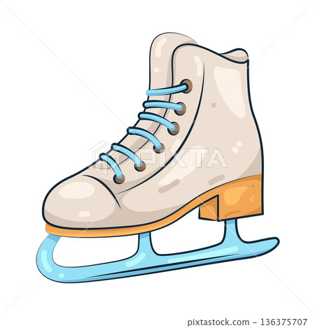 Illustration of ice skate Illustration of ice skate 136375707