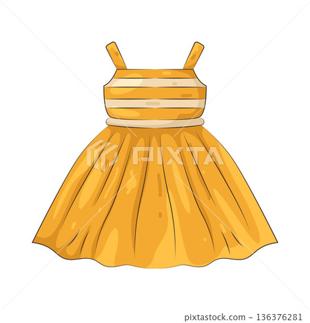 Illustration of dress Illustration of dress 136376281