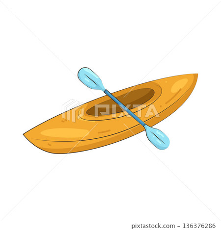 Illustration of canoe Illustration of canoe 136376286
