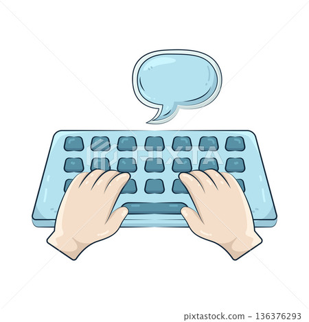 Illustration of Typing Illustration of Typing 136376293