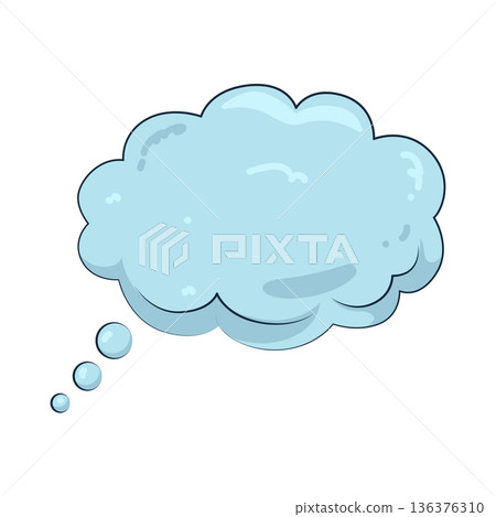 Illustration of thought bubble 136376310