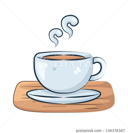 Illustration of coffee cup Illustration of coffee cup 136376367