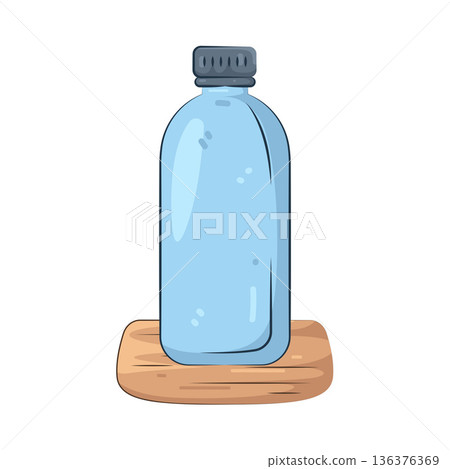 Illustration of water bottle Illustration of water bottle 136376369