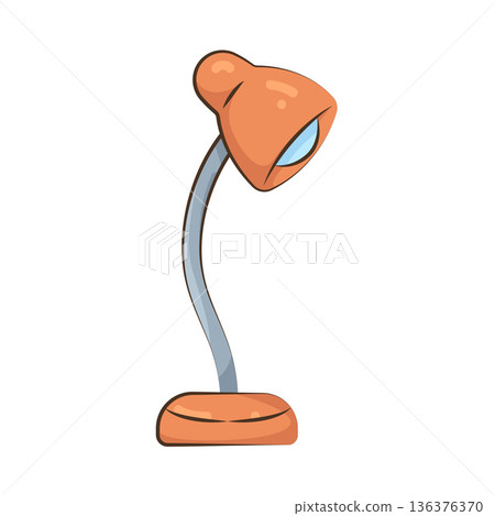 Illustration of desk lamp 136376370