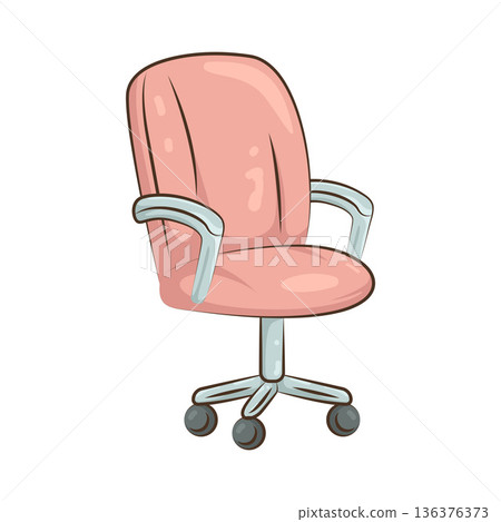 Illustration of office chair 136376373