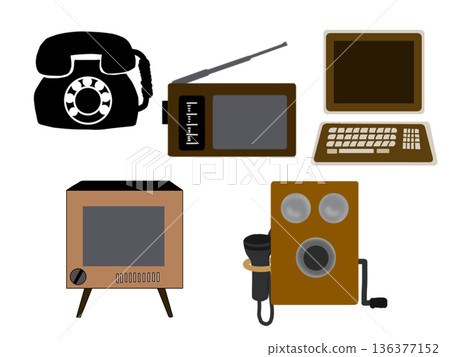 復古物品插畫集 136377152