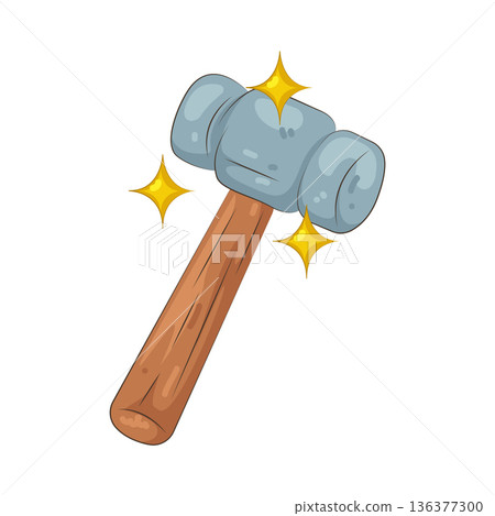 Illustration of hammer 136377300