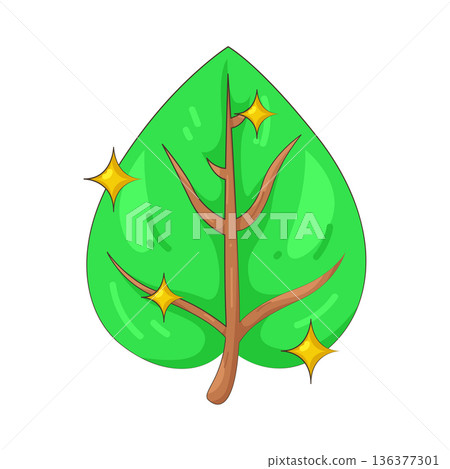 Illustration of leaf 136377301