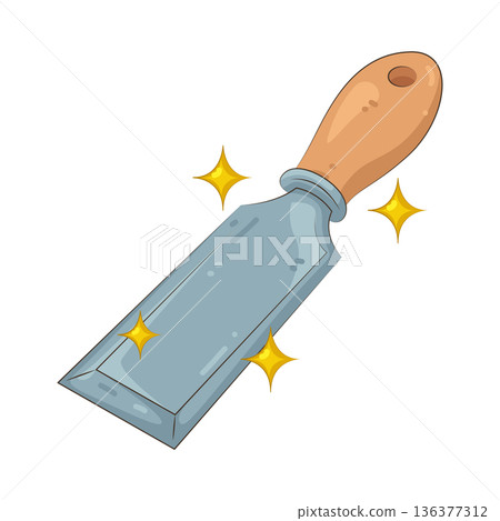 Illustration of chisel 136377312