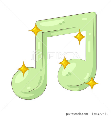 Illustration of music note Illustration of music note 136377319