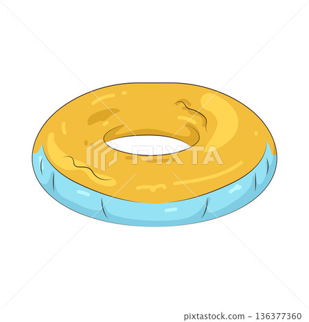 Illustration of pool float Illustration of pool float 136377360