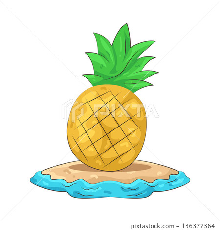 Illustration of Pineapple Illustration of Pineapple 136377364