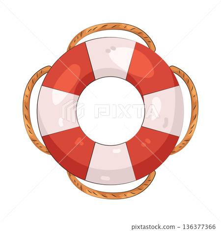 Illustration of lifebuoy Illustration of lifebuoy 136377366