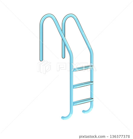 Illustration of pool ladder Illustration of pool ladder 136377378