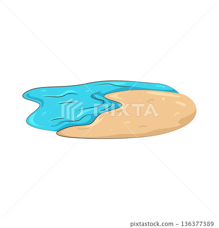 Illustration of beach Illustration of beach 136377389