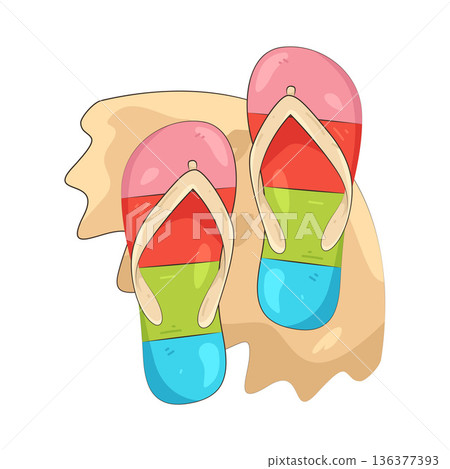 Illustration of Flip flops 136377393