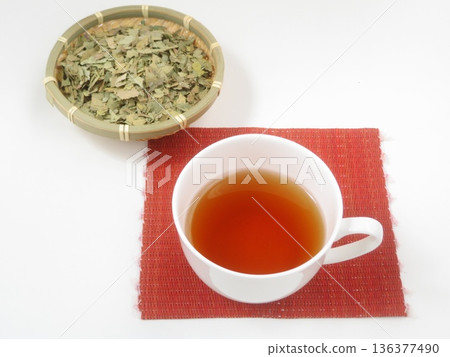 Guava tea and tea leaves 136377490