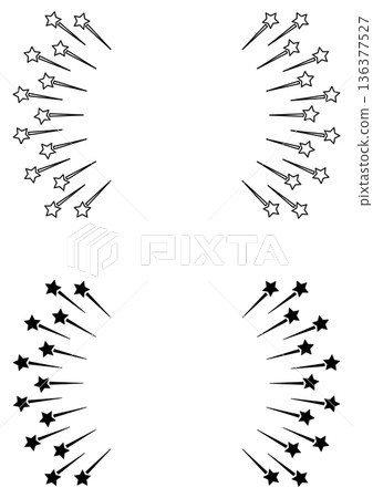 一套卡通風格的彈出式星星特效、星形線條和閃光特效，可用於慶祝活動和活動公告。 136377527