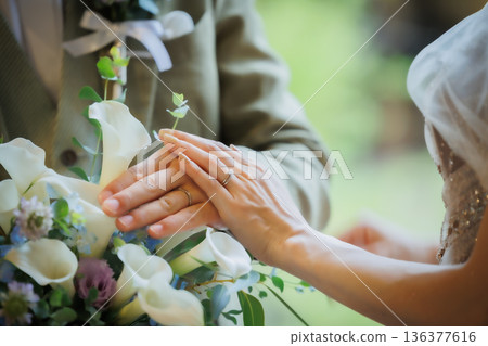 新娘進入婚禮廳維爾京路的圖像素材 新娘進入婚禮廳維爾京路的圖像素材 136377616