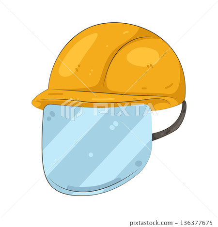 Illustration of hard hat 136377675