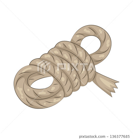 Illustration of rope Illustration of rope 136377685