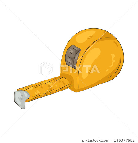 Illustration of measuring tape 136377692