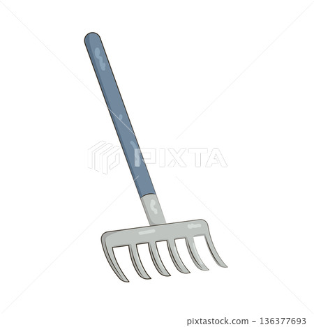 Illustration of pitchfork Illustration of pitchfork 136377693