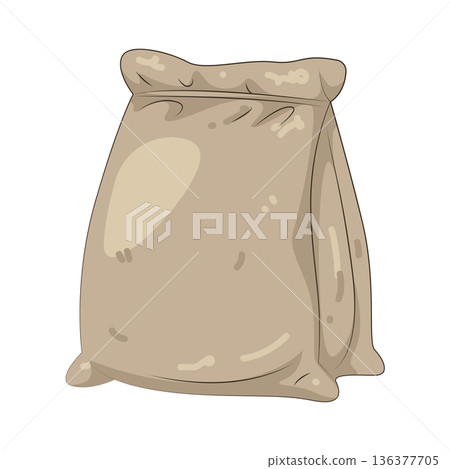 Illustration of cement bag Illustration of cement bag 136377705