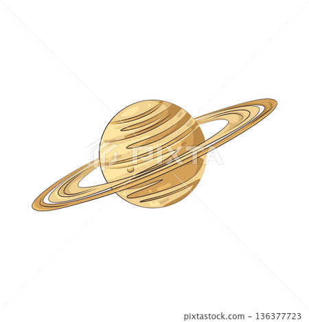 Illustration of saturn 136377723