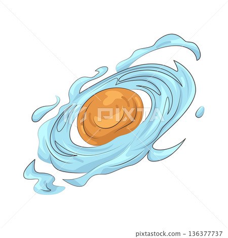Illustration of black hole 136377737