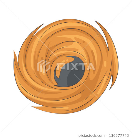Illustration of black hole 136377743