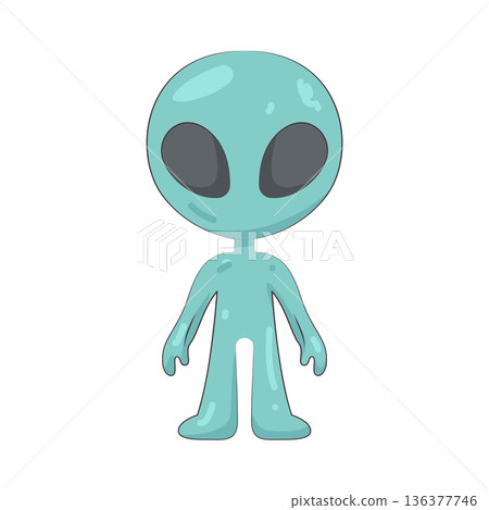 Illustration of alien Illustration of alien 136377746