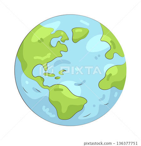 Illustration of Earth Illustration of Earth 136377751