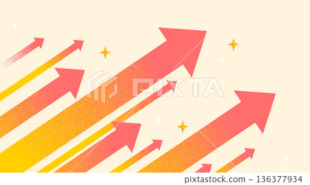 Background of a rising arrow 136377934