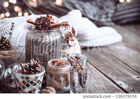 autumn composition in the interior autumn composition in the interior 136379334
