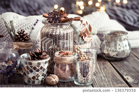 autumn composition in the interior autumn composition in the interior 136379358