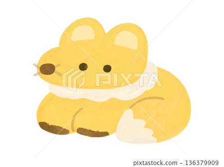 可愛的狐狸插圖 136379909