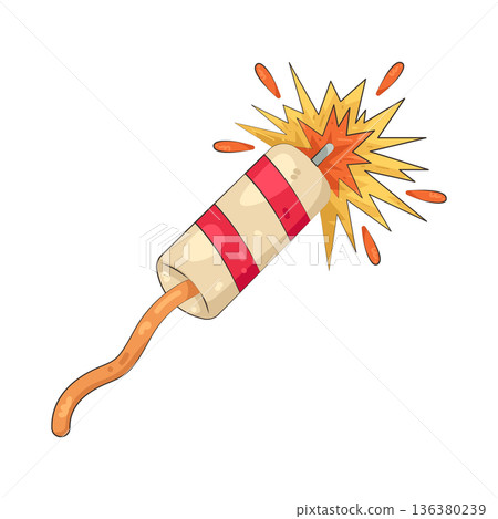 Illustration of firecrackers  136380239