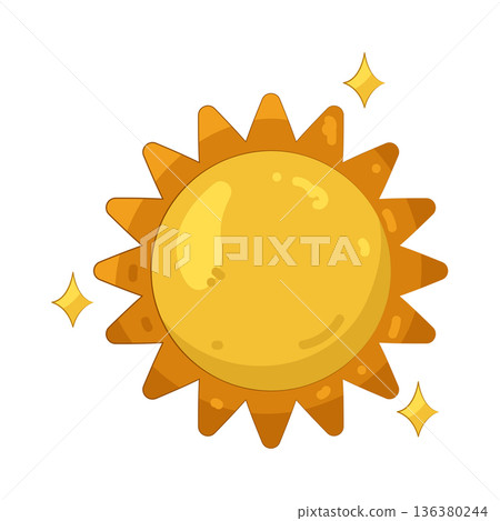 Illustration of sun 136380244