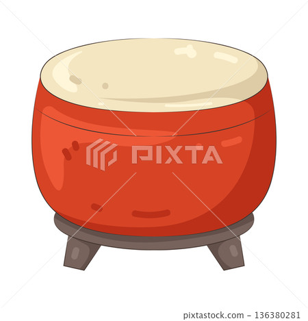 Illustration of drum 136380281