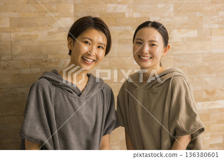 Female sauna image 136380601