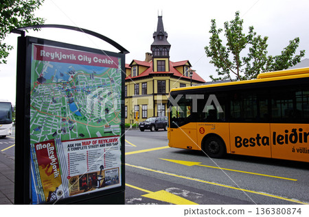 Colorful streetscape of Reykjavik, the world's northernmost city Colorful streetscape of Reykjavik, the world's northernmost city 136380874