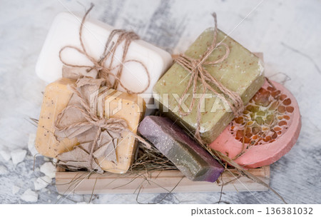 spa composition on a wooden background spa composition on a wooden background 136381032
