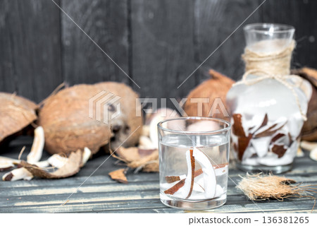 Summer coconut drink Summer coconut drink 136381265