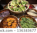 Hotel salad bar 136383677