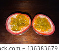 2 cut passion fruits 136383679